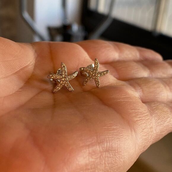 The Starfish  925 silver stud earrings - Picture 12 of 12